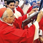 The Good Friday Mass in progress at St. Lucia's Cathedral (above and below)