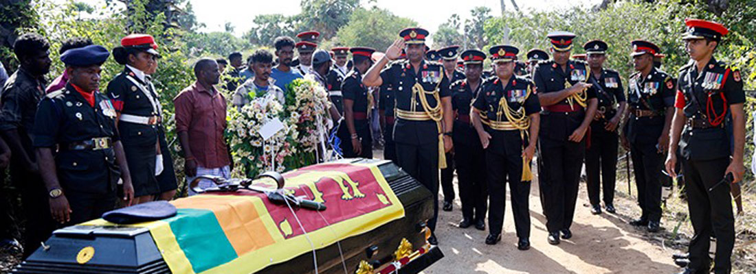 Kilinochchi soldier laid to rest with military honours