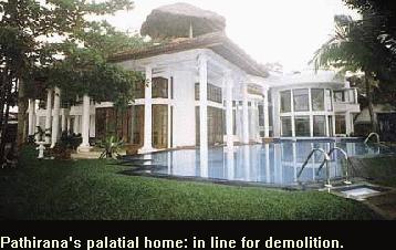 Pathirana's palatial house