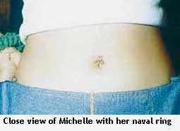 Michelle with her naval ring