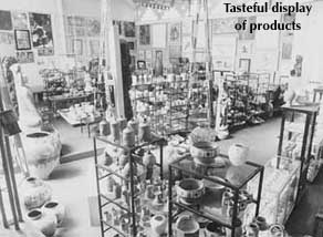 Tasteful display of products