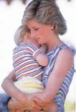 Diana & with baby