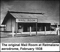 The original Mail Room at Ratmalana aerodrome, February 1938