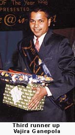 Second runner up Vajira Ganepola