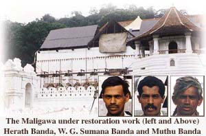 The Maligawa under restoration