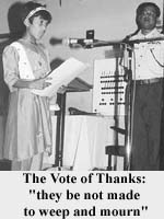 The vote of thanks