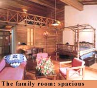 The family room: spacious