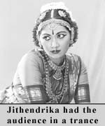 Jithendrika had the audience in a trance