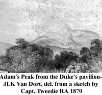 Adam's Peak from the Duke's pavilion