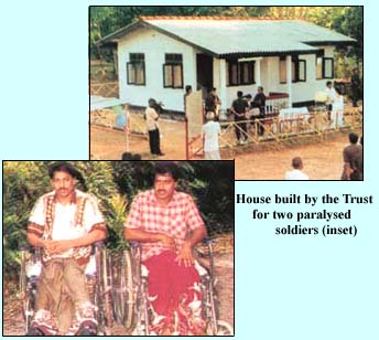 House built by the Trust for two paralysed soldiers