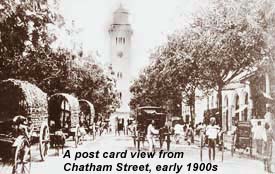 A post card view from Chatham Street early 1900s.