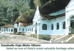 Dambulla Raja Maha Vihare: listed as one of Asia'a most valuable heritage sites