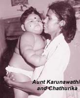 Aunt Karunawathi and Chathurika