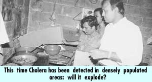 This time Cholera has been detected in densely poluted areas: will it explode?