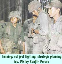 Training: not just fighting: strategic planning too.