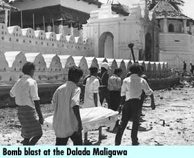 bomb blast at the dalada Maligawa