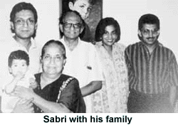 Sabri with his family