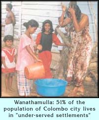 Wanathamulla: 51% of the population of Colombo city lives inunder-served settlements