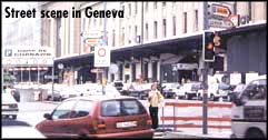 Street scene in Geneva