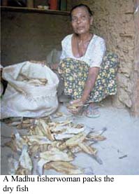 packing dry fish