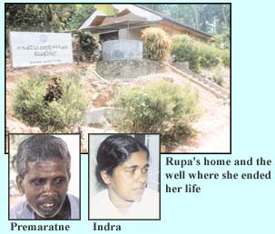 Rupa's home and the well where she ended her life