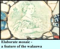 Elaborate mosaic - a feature of the walauwa