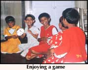 Enjoying a game