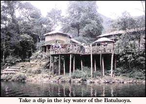 Take  adip in the icy water of the Batuluoya