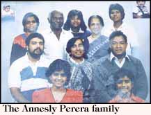 Mr. Annesley Perera and family